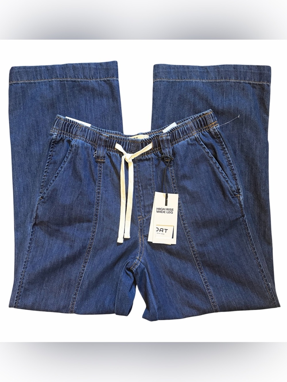 OAT High Rise Wide Leg Jeans Cloud Luxe Denim NWT